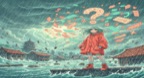 Chiêm bao thấy trời mưa lớn, bão lũ cuốn trôi nhà cửa mang điềm báo gì và con số đề may mắn?